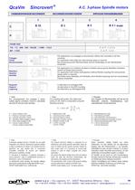 A.C. 3-phase Spindle motors QcaVm - 9