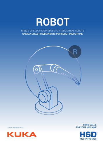 Range of electrospindles for industrial robots