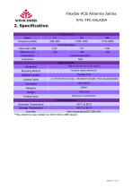 LTE 4G Bands Flexible PCB Antenna SPECIFICATION-4