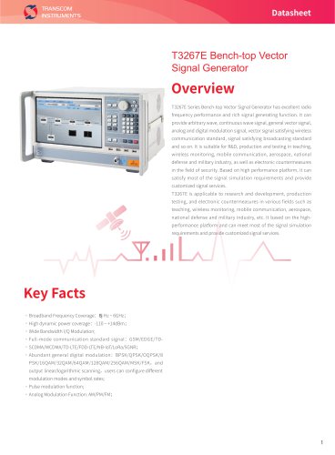 BENCH-TOP SIGNAL GENERATOR