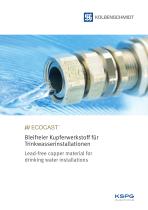 Lead-free copper material for drinking water installations-1