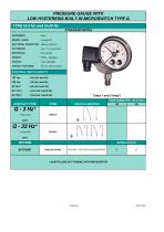 BUILT-IN LOW-ACTION CONTACT TYPE M - 6