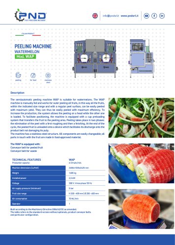 WAP – Technical Data Sheet