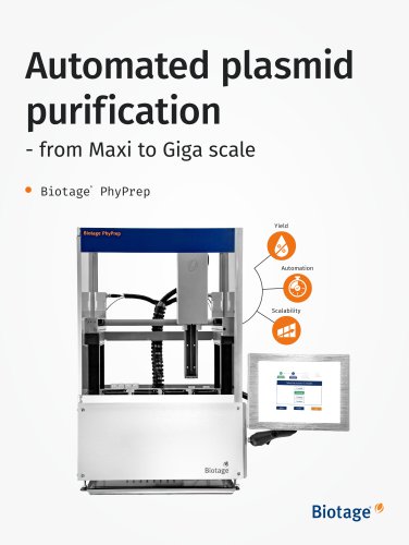 Biotage&reg; PhyPrep: Automated plasmid purification