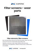 Kapotek Filter screen elements - 1