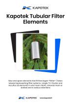 Kapotek tubular filter elements - 1