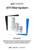 KTF-09 Self cleaning pressure filter - 1