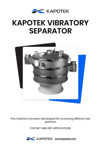 Vibratory Separator for dry application