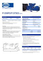 P1250P3-P1375E3 (60Hz) Open Generator Set - 1