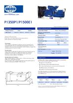 P1350P1-P1500E1 (50 Hz) Open Generator Set - 1