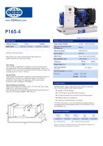 P165-4 (165 kVA) EU II Compliant Open Generator Set - 1