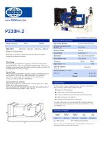 P220H-2 - 220 kVA Open generator set - 1