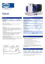 P26-6S (26 kVA Three Phase EUIIIa Compliant Open Generator Set) - 1