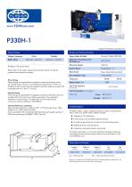 P330H-1 (330 kVA) 3 Phase Open Generator Set - 1