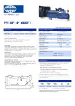 P910P1-P1000E1 (910-1000 kVA) Open Generator Set - 1