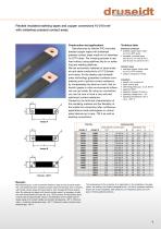 Flexible insulated braided copper tapes and supple bars Self-extinguishing, operating temperature up to + 105° C-3