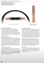 Water cooled high current cables up to a cross-section range of 2000 mm² - 4