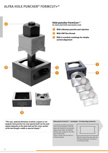 ALFRA HOLE PUNCHER® FORMCUT+