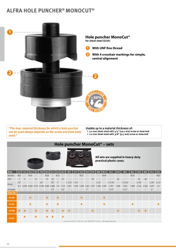ALFRA HOLE PUNCHER® MONOCUT®