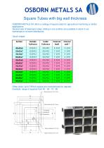 Square Tubes with big wall thickness - 1