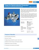 Fuses for semiconductor protection, european and north american standard (URS)-1