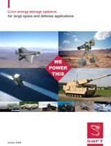 Li-ion energy storage systems  for large space and defense applications - 1