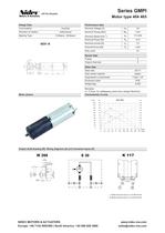 Spur gear Motor type 404 465 (GMPI) - 1