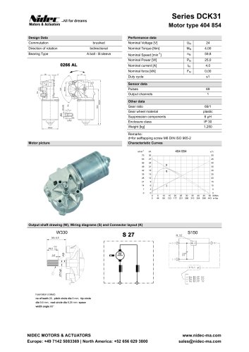 Worm Gear Motor Type 404 854 Dck31 Nidec Motors