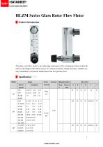 FLOWMETER HLZM Series Glass Rotor Flow Meter - 2