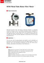 FLOWMETER HTR Metal Tube Rotor Flow Meter - 2