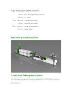 HDPE Rigid flakes granulating machine-1