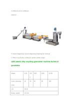 HDPE Rigid flakes granulating machine-4