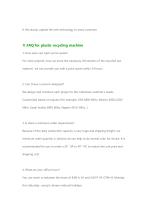 HDPE Rigid flakes granulating machine-7
