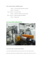 non woven fabric pelletizing line-1
