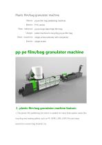 plastic film bags granulator-1