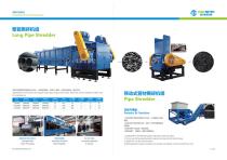 polyretec plastic shredder for bucket ,container ,tire ,film,bags-2