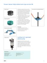 Wire rope lubrication system - 5