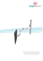 Ultra 500i Inverted Monitor Wall Track Mount-1