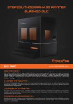 ProtoFab 3D printer SLA 2400 DLC  brochure - 1