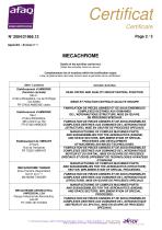 Certificat MECACHROME-2