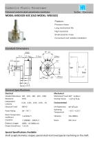 ANGULAR DISPLACEMENT SENSOR / POTENTIOMETER / HIGH-RESOLUTION / PRECISION-WDD32Z-1
