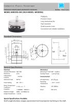 ANGULAR DISPLACEMENT SENSOR / POTENTIOMETER / HIGH-RESOLUTION / PRECISION-WDD35A - 1