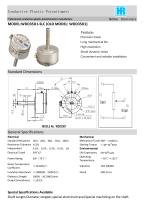 ANGULAR DISPLACEMENT SENSOR / POTENTIOMETER / HIGH-RESOLUTION / PRECISION-WDD35D1-1