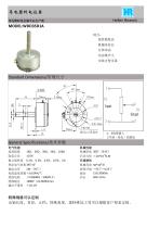 ANGULAR DISPLACEMENT SENSOR / POTENTIOMETER / HIGH-RESOLUTION / PRECISION-WDD35D1A - 1