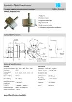 ANGULAR DISPLACEMENT SENSOR / POTENTIOMETER / HIGH-RESOLUTION / PRECISION-WDD35D4A - 1