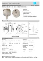 ANGULAR DISPLACEMENT SENSOR / POTENTIOMETER / HIGH-RESOLUTION / PRECISION-WDD35D4B - 1