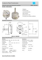 ANGULAR DISPLACEMENT SENSOR / POTENTIOMETER / HIGH-RESOLUTION / PRECISION-WDD35D4E1 - 1