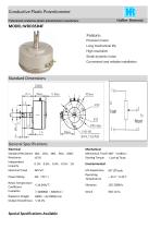 ANGULAR DISPLACEMENT SENSOR / POTENTIOMETER / HIGH-RESOLUTION / PRECISION-WDD35D4F - 1