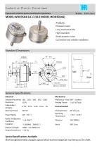 ANGULAR DISPLACEMENT SENSOR / POTENTIOMETER / HIGH-RESOLUTION / PRECISION-WDD35D4G - 1