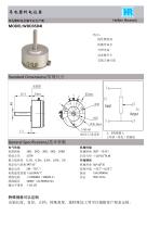 ANGULAR DISPLACEMENT SENSOR / POTENTIOMETER / HIGH-RESOLUTION / PRECISION-WDD35D4I - 1